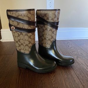 Like new Coach rain boots!